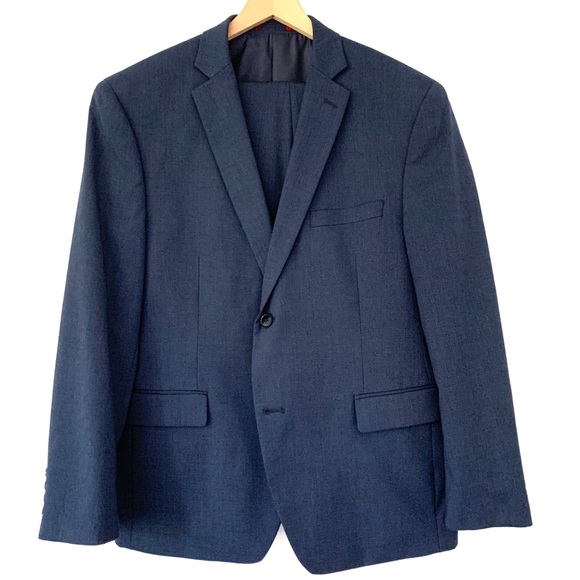 alfani blue suit